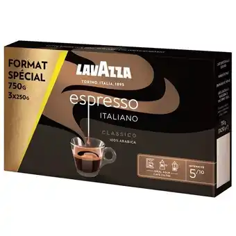 Carrefour Lavazza café moulu 100% arabica offre