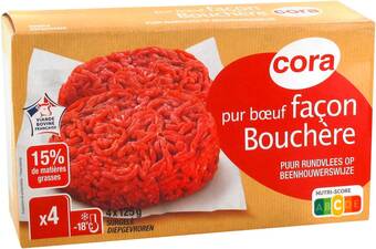Match Cora steak haché façon bouchère offre