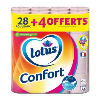 Carrefour Lotus papier toilette confort offre