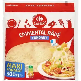 Carrefour Carrefour classic' emmental râpé maxi fomat offre