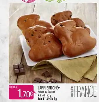 Match Lapin Brioché offre