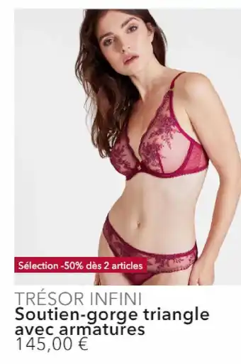 Soutien-gorge triangle avec armatures