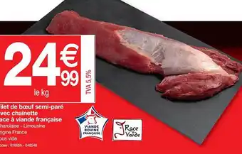 Promocash Filet De Bœuf Semi-paré Avec Chaînette Race à Viande Française offre