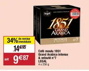 Migros Café moulu 1851 Grand Arabica intense & velouté n°7 offre