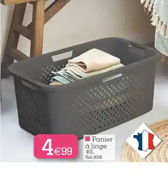 Kandy Panier à linge 40L Réf.4006 offre