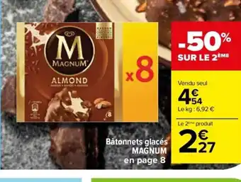 Carrefour Drive Bâtonnets glacés MAGNUM en page 8 offre