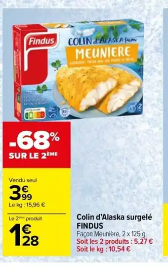 Colin d'Alaska surgelé FINDUS