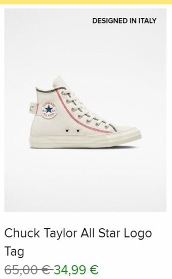 Converse Chuck taylor all star logo tag offre