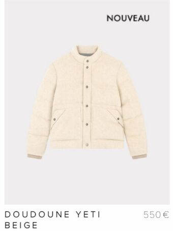 Doudoune yeti beige