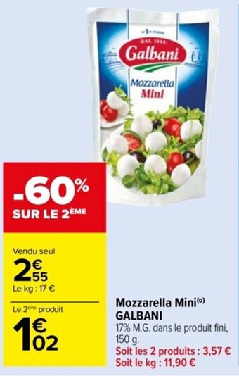 Mozzarella Mini(⁰) GALBANI