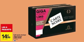 Carrefour Drive Café moulu classique <<Giga Format>> CARTE NOIRE offre