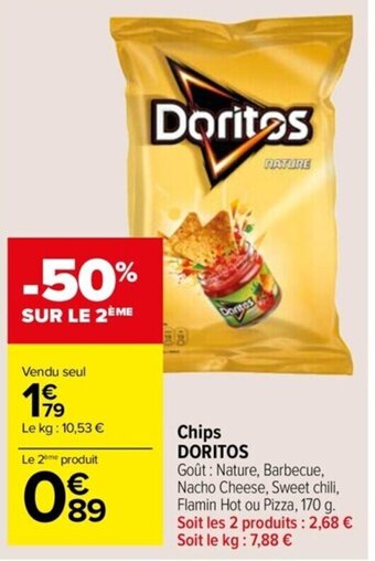 Carrefour Drive Chips DORITOS offre