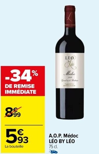 Carrefour Drive A.O.P. Médoc LÉO BY LÉO offre