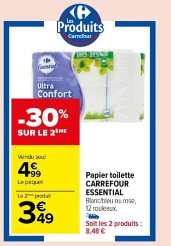 Carrefour Drive Papier toilette CARREFOUR ESSENTIAL offre