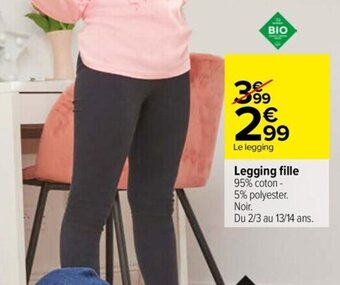 Carrefour Drive Legging fille offre