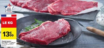 Carrefour Drive Viande bovine: faux-filet*** à griller(™) offre