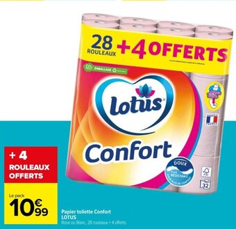 Carrefour Drive Papier toilette Confort LOTUS offre