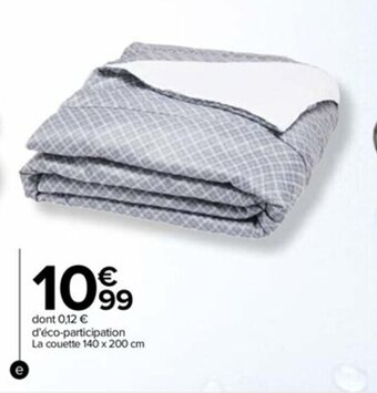 Carrefour Drive Couette "Basic" imprimee offre