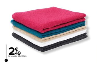 Carrefour Drive Linge de toilette "Unie" offre