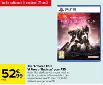Jeu "Armored Core VI Fires of Rubicon" pour PS5