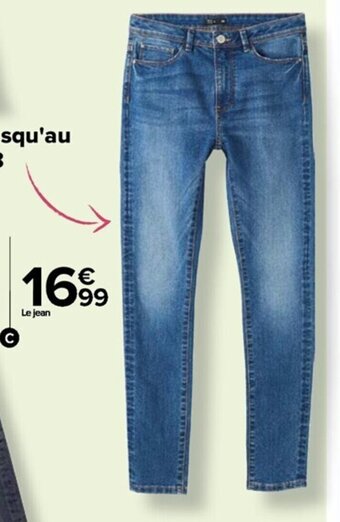 Carrefour Drive Jean Slim femme offre