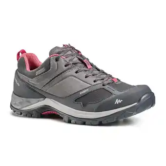 Decathlon Chaussures imperméables de randonnée montagne - mh500 bleu/jaune - femme offre