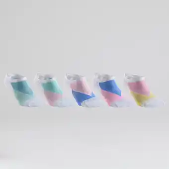 Decathlon Chaussettes de sport basses artengo rs 160 blanc motifs lot de 5 offre