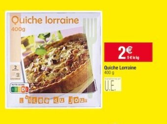Cora x Carrefour Quiche lorraine offre