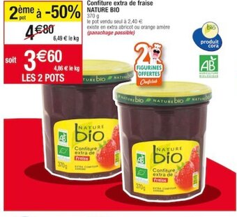 Cora x Carrefour Confiture extra de fraise offre