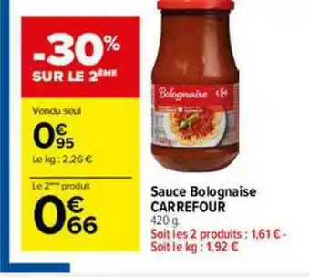 Carrefour Market Sauce Bolognaise Carrefour offre