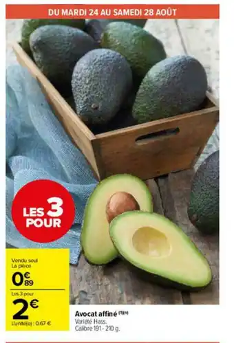 Carrefour Market Avocat Affiné offre