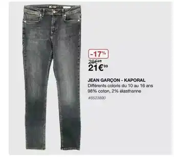 Costco Jean Garçon - Kaporal offre