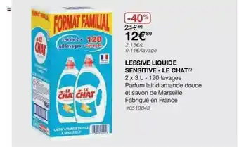 Lessive Liquide Sensitive - Le Chat