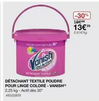 Détachant Textile Poudre Pour Linge Coloré - Vanish