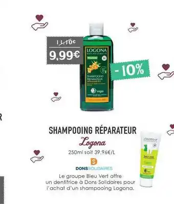 Naturalia Shampooing Réparateur Logona offre