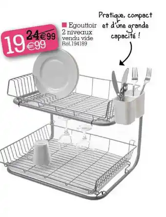 Kandy Egouttoir 2 Niveaux offre