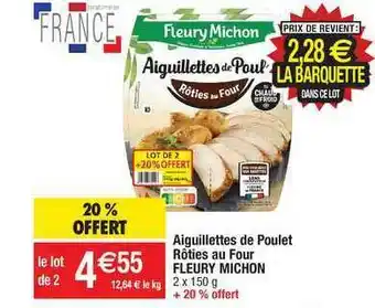 Migros Aiguillettes De Poulet Rôties Au Four Fleury Michon offre