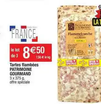 Migros Tartes Flambées Patrimoine Gourmand offre