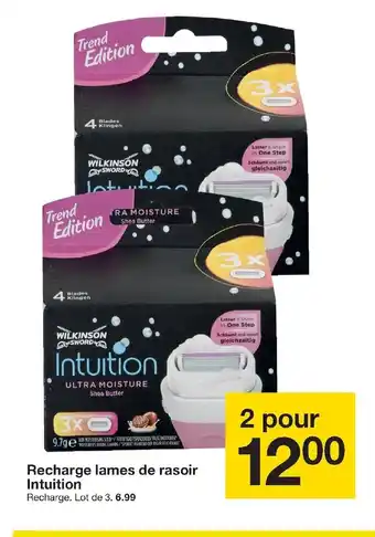 Zeeman Recharge Lames De Rasoir Infuition offre