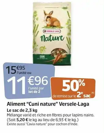 Aliment "Cuni Nature" Versele-laga