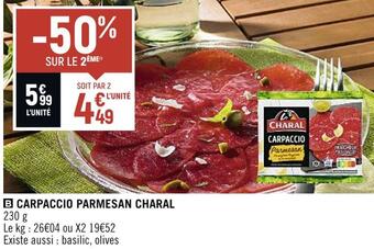 Spar Charal carpaccio parmesan offre