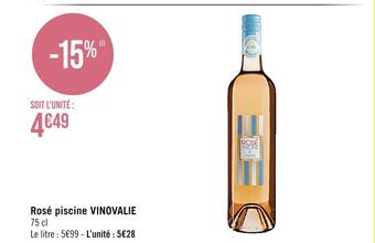 Casino Supermarchés Vinovalie rosé piscine offre