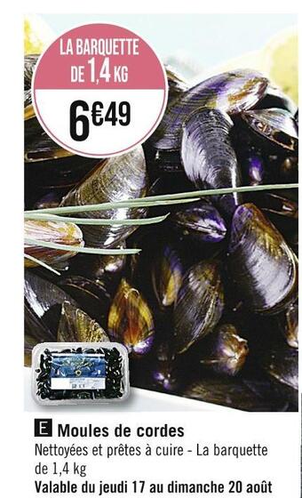 Casino Supermarchés Moules de cordes offre