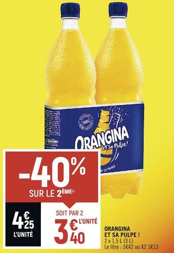 Spar Orangina orangina et sa pulpe ! offre