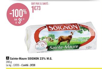 Soignon sainte-maure 23% m.g.