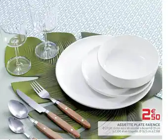 Gifi Assiette Plate Faïence offre