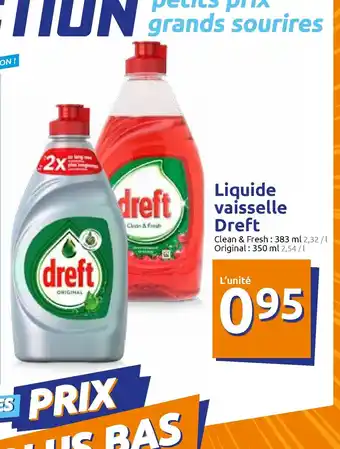 Action Liquide Vaisselle Dreft offre
