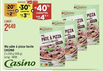 Casino Supermarchés Casino ma pâte à pizza facile offre