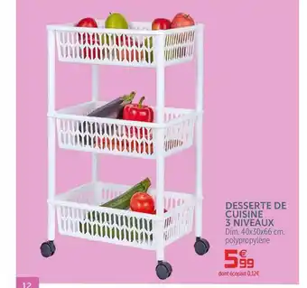 Gifi Desserte De Cuisine 3 Niveaux offre