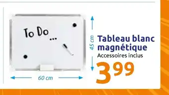 Action Tableau Blanc Magnètique offre
